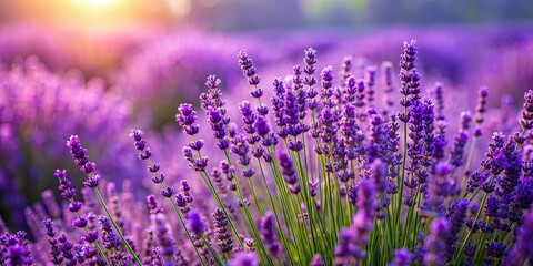 Fototapeta premium Mona lavender purple blooming plants in high quality arch viz cutout, perfect for landscape design projects, shrub, bush