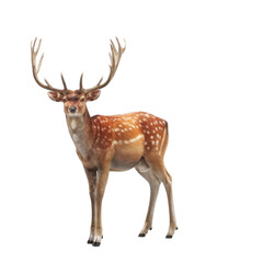 Fototapeta premium A Majestic Deer With Large Antlers