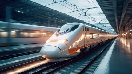 Fototapeta premium High-Speed Train Blur