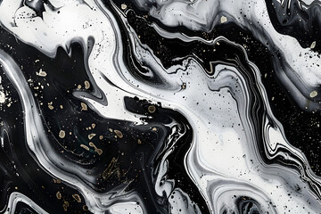 Luxurious feel of organic marble textures: monochrome swirls and inks