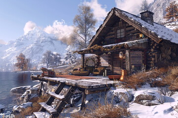 Fictional Living A Chill Life And Enjoying The Vibes Generated by AI