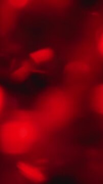 Crystal prism refracting red light in vivid colors. Beautiful diamond. Magic abstract background