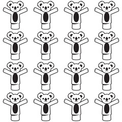 pattern with funny animals