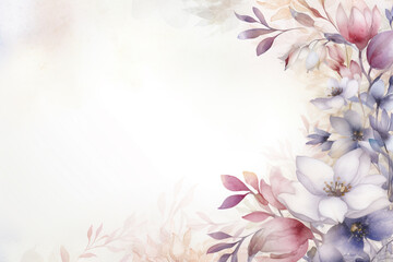 Fototapeta premium Botanical Watercolor Orchid Oasis Tropical Watercolor Bird of Paradise Serenade