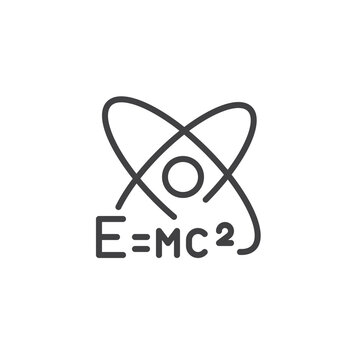 E mc2 line icon