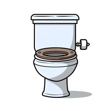 recommend clip art: a cartoon of a toilet
