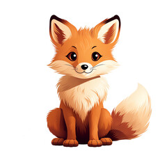 Obraz premium a cartoon of a fox