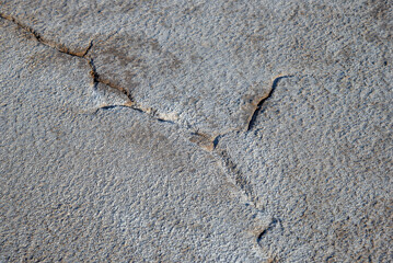 Fragment of Lake Baskunchak close-up, Astrakhan region, Russia