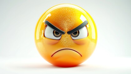 emoji icon of a face with rolling eyes showing a sarcastic expression in bright yellow set against a white background The rendering is highly realistic
