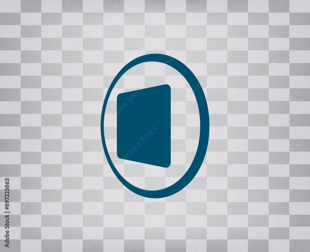 Poster vector icon on gray background with gradient