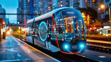 AI in transportation, smart public transit.