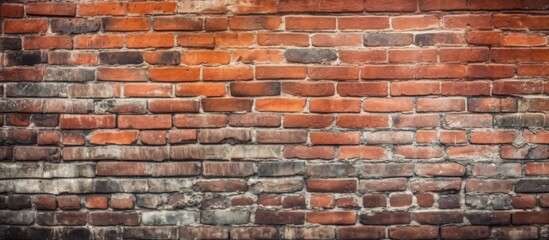 Naklejka premium Old Red Brick Wall Texture