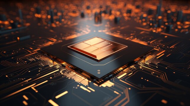 Quantum computing tech with processor, circuit, neurons, global data for generative ai