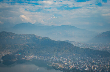 the morning  of Pokhara and Phewa Lake