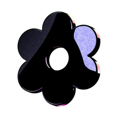 A stunning 3D icon with an elegant space texture perfect for adding sophistication to any project