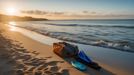 Obraz premium sunset on the beach