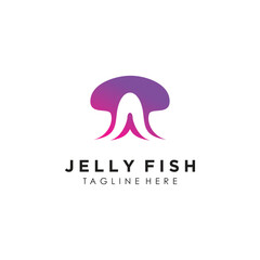 Jelly fish logo design idea with creative abstract concept