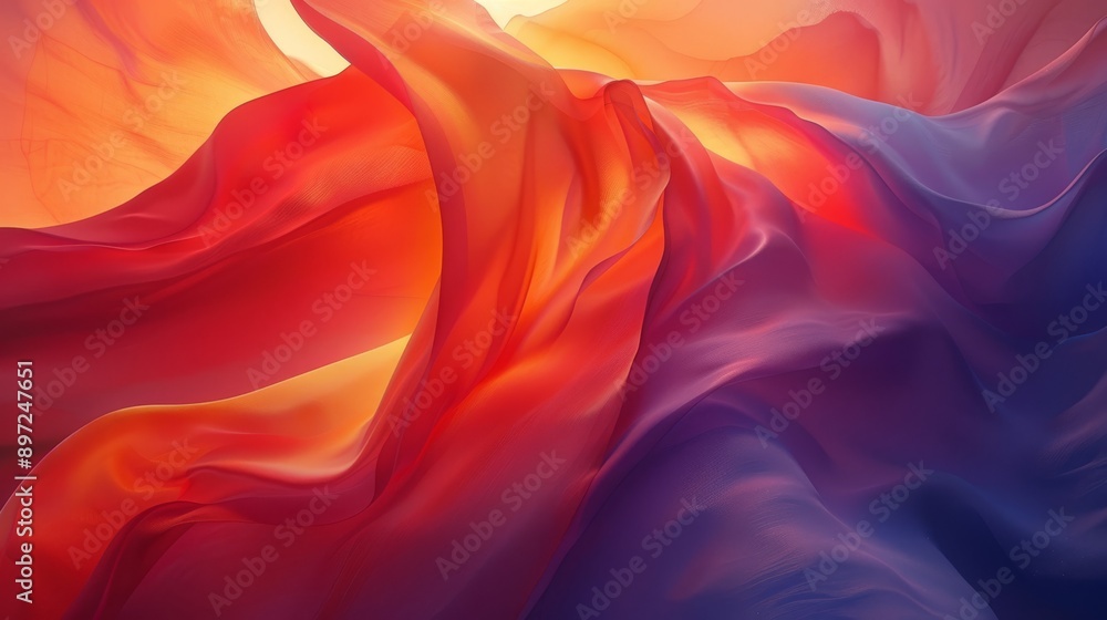 Aufkleber warm and cool tones skillfully blend to create visually captivating backgrounds with a harmonious mi