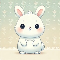 Obraz premium easter bunny with a sign