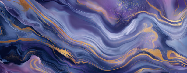 Obraz premium Purple and Gold Colors Marble Background