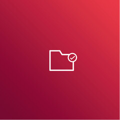 Folder icon flat vector design