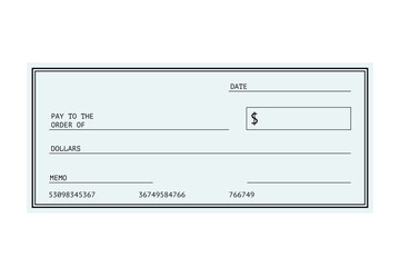 Green Blank Check Transparent background