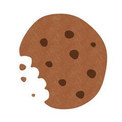 Bite Cookie Cartoon illustration Bitten Cookie Cartoon Sweet Cartoon Dessert Cartoon