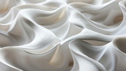 Obraz premium A sleek abstract design in pristine white concrete. Perfect for use as a sophisticated backdrop in mood boards, collages, and digital interfaces.