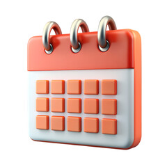 3d calendar reminder date schedule icon