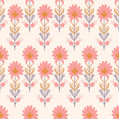 Seamles pattern - flowers and leaves in blue bakcground. This is part of suzani carpet - traditional textile product in Uzbekistan.	