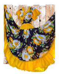 Robe folklorique créole, île de la Réunion 