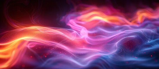 Obraz premium Abstract Swirling Nebula in Cosmic Hues