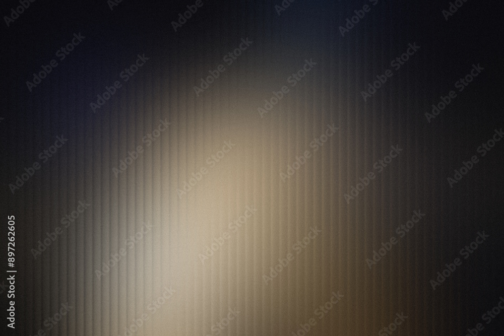 Wall mural Ribbed glass texture. Ribbed fluted smeared blurred background. Vertical line stripes polycarbonate panel. Glass blurred background. Close up of corrugated glass texture vertical lines effect overlay