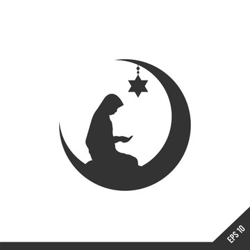 recommend clip art: illustration of a crescent moon and star. Islamic symbol. Islamic icons can be used for the month of Ramadan, Eid and Eid Al-Adha. for logo, website and poster designs. vector
