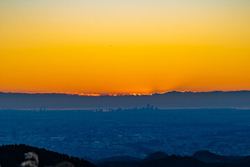 小仏城山からの初日の出