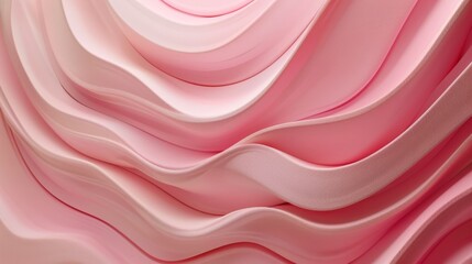 Obraz premium Elegant and fluid abstract background with smooth pink waves