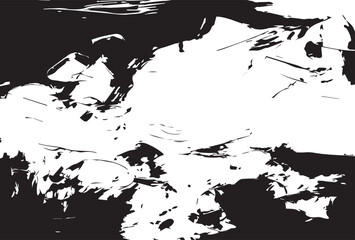 Naklejka premium Abstract painting grunge texture. Semi- abstract image of landscape background. Modern art.