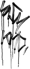 Spray Painted Graffiti icon Sprayed isolated with a white background, graffiti symbol Vector illustration.
