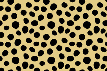 Small dash pattern. Seamless minimal dash pattern, small elements on yellow background.