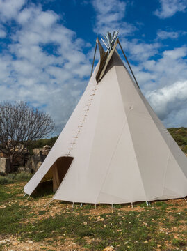 a wigwam in the mountainous area of Cyprus..