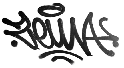 Spray Painted Graffiti icon Sprayed isolated with a white background, graffiti symbol Vector illustration.
