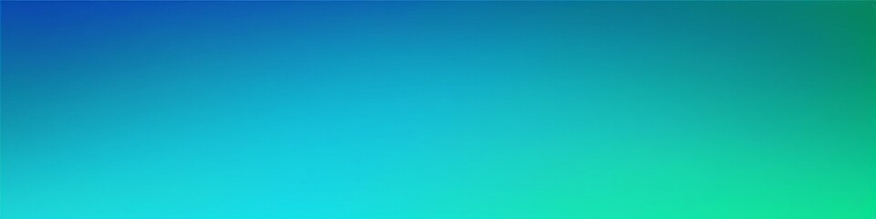 Blue, turquoise, green blurred gradient background. Deep ocean calm water. Underwater marine colors. Sea diving. Abstract modern trendy conceptual design for flyer, poster, banner, card. Copy space.