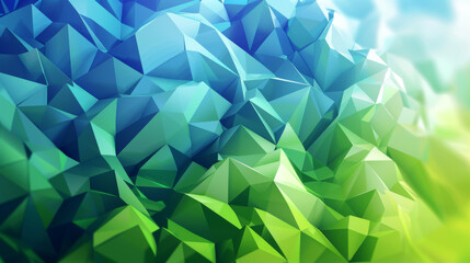 Obraz premium Abstract Blue and Green Background, Generative AI Illustration