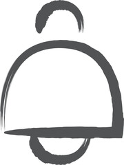 筆書きビジネス単品アイコン　鈴