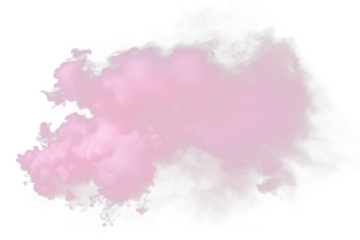 pink smoke cloud Overlay on transparent .pink smoke explosion.