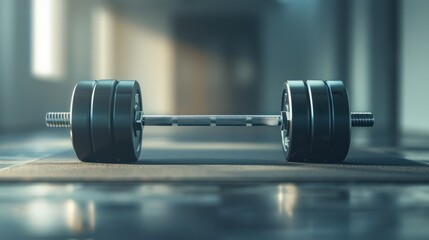 a barbell that symbolizes a power that is very difficult to overcome