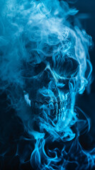 Fototapeta premium blue smoke background