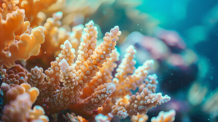 Fototapeta premium a beautiful coral reef