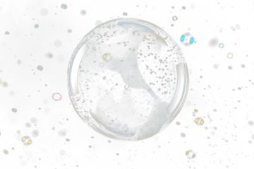 Transparent Soap water bubble Rising effect, Bubbles in the surface of water