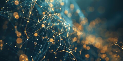 Close-up view of a cluster of lights